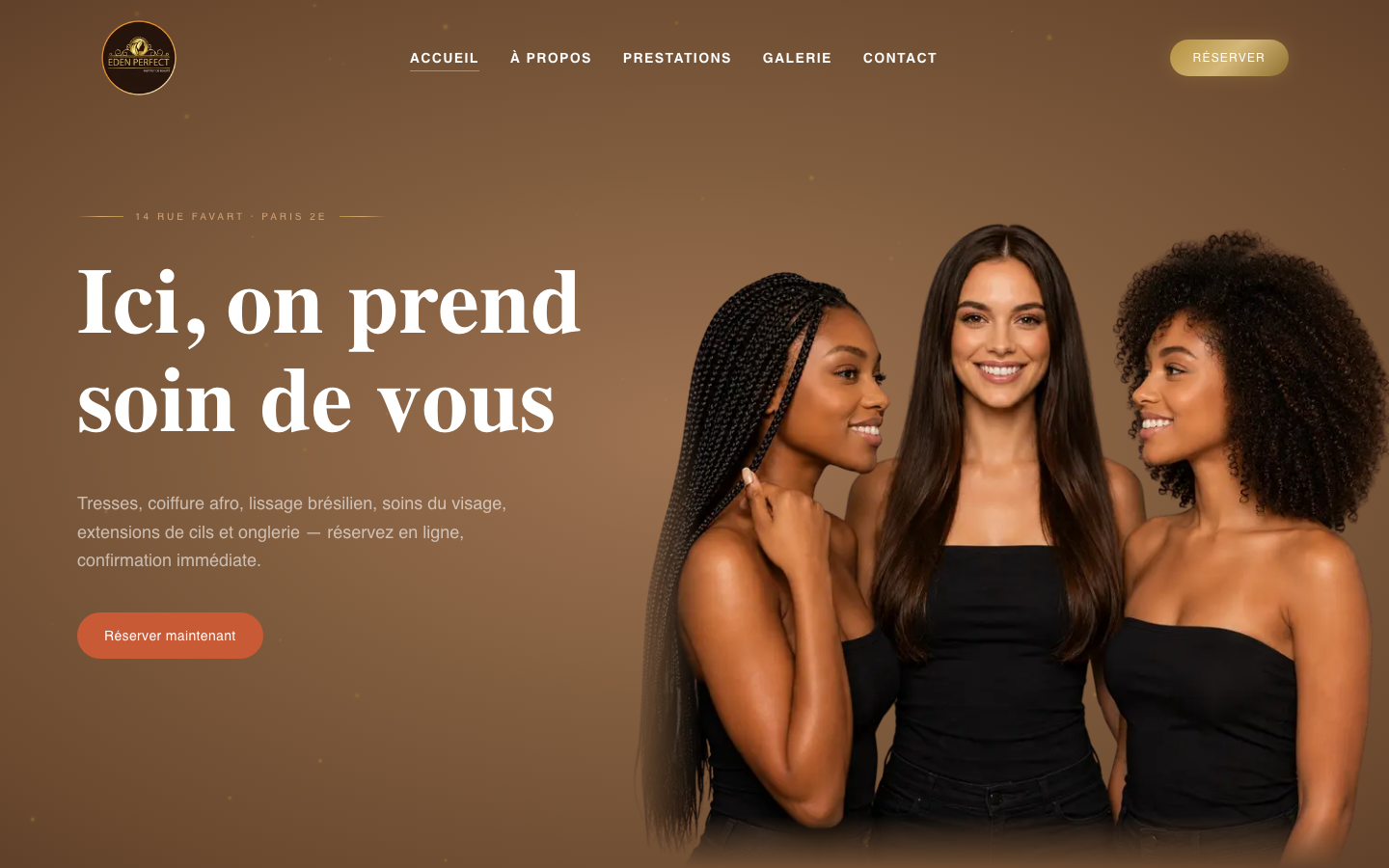Eden Perfect Institut project screenshot