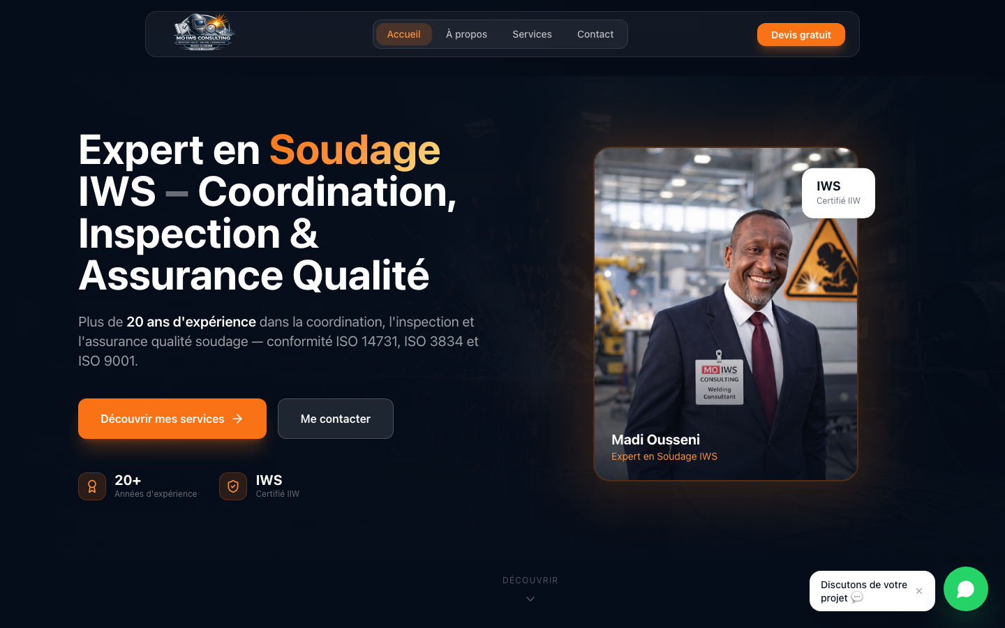MO IWS Consulting project screenshot